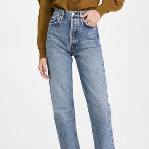 Agolde 90's Pinch Waist High Rise Straight Jeans